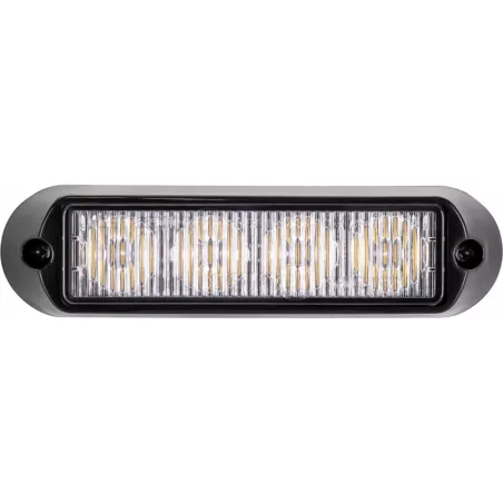 Strobe Lamp 4 X LED 12 / 24V R65 R10 (Amber)