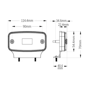 Luz de Gálibo 12 / 24V (Universal, ámbar)