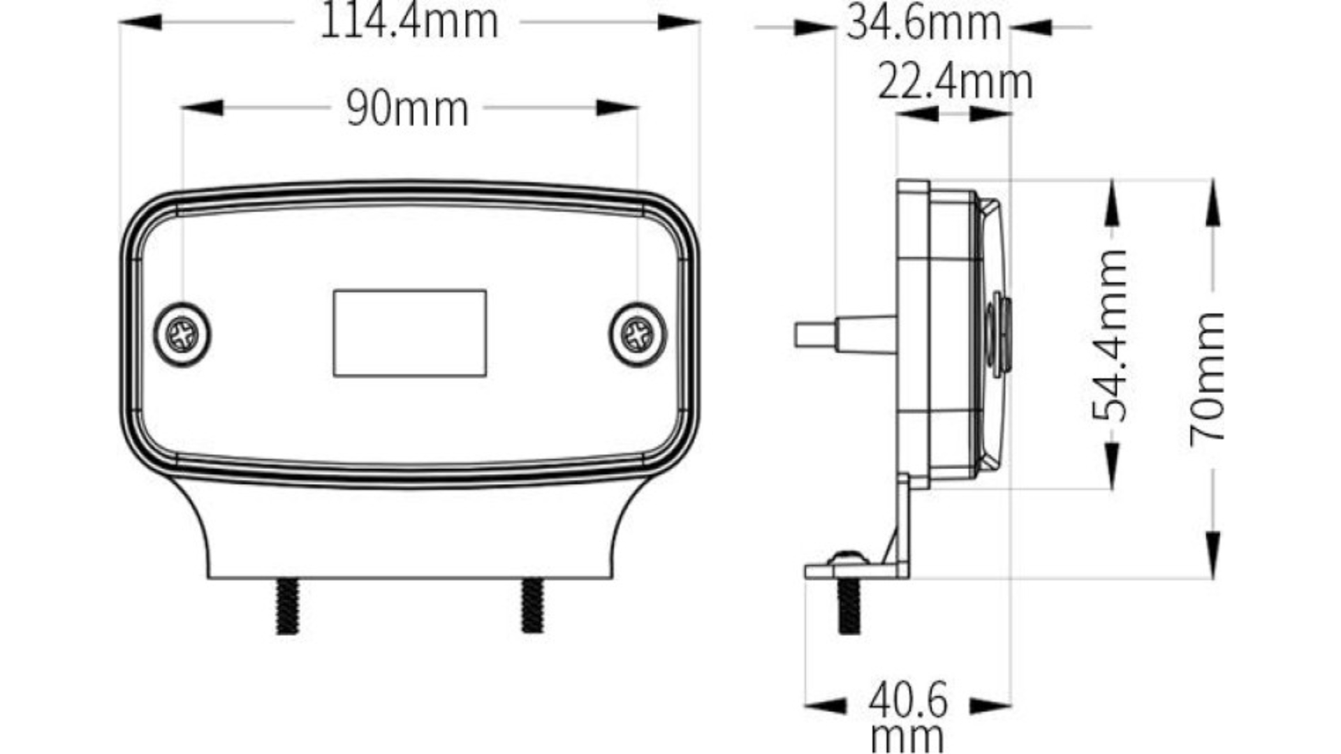 Luz de Gálibo 12 / 24V (Universal, ámbar)