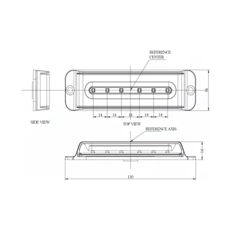 Lampa Stroboskopowa 6 X LED R10 R65 (Niebieska)