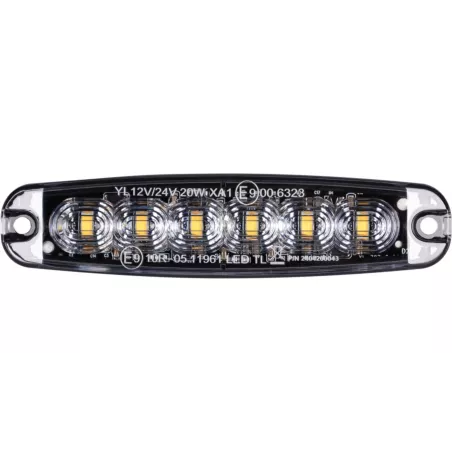 СТРОБОСКОПИЧЕСКИЙ ФОНАРЬ 6 X LED Slim
