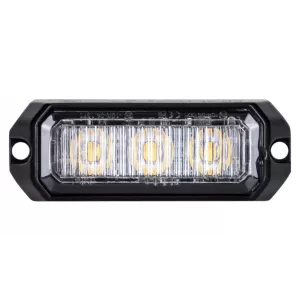 BLITZLEUCHTE 3 x LED R10 R65 MIT 5M KABEL (KLEIN, ORANGE)
