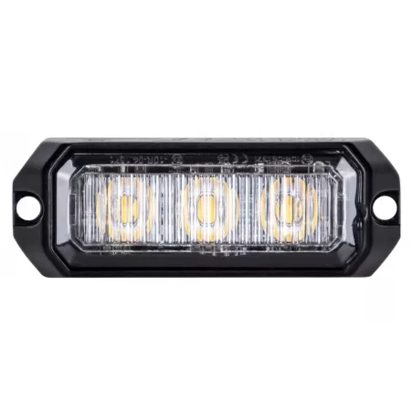 Blitzleuchte 3 X LED R10 R65 Mit 5m Kabel (Klein, Orange)