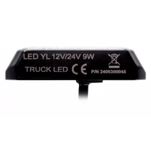 Strobe Lamp 3 X LED R10 R65 With 5m Cable (Small, Amber)