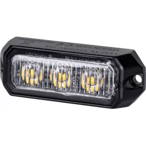 Luz Estroboscópica 3 X LED R10 R65 (Pequeño, ámbar)