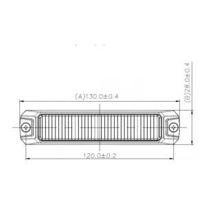 Strobe Lamp LED 7W R10 R65 (Yellow)