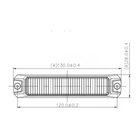 Strobe Lamp LED 7W R10 R65 (Yellow)