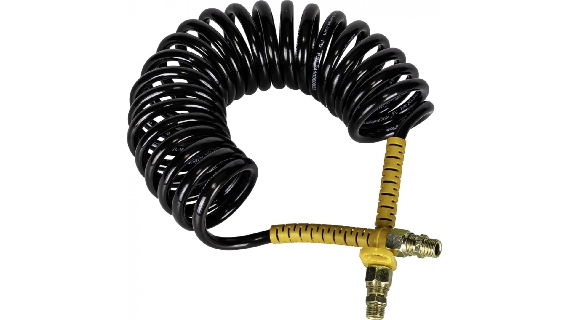 Pur-Spirale M22 5,5m (Schwarz-Gelb)