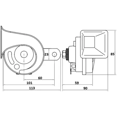 Two-tone Horn 24V