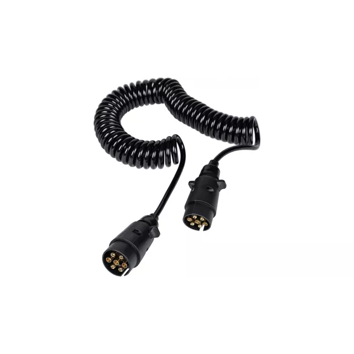 Spiral Electrical Cable With Plugs 12V 5m