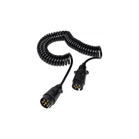 Cable Eléctrico Espiral con Clavijas 12V 5m
