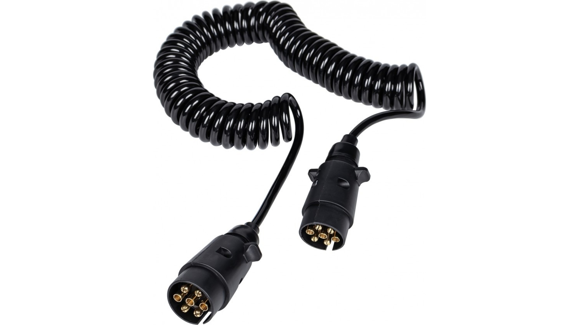 Spiral Electrical Cable With Plugs 12V 5m