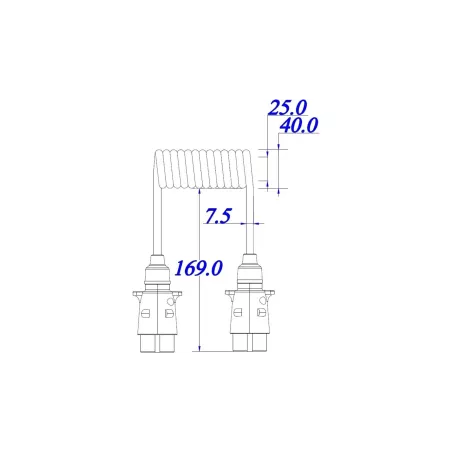 Câble Spiralé 12V 3m