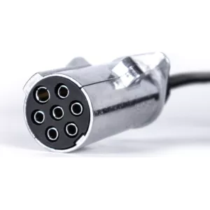 Spiral Electrical Cable With N Plugs 3.8m
