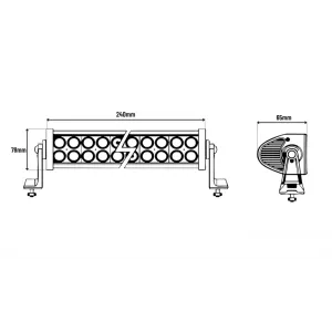 LED Panel 4 X Cob Kmr18