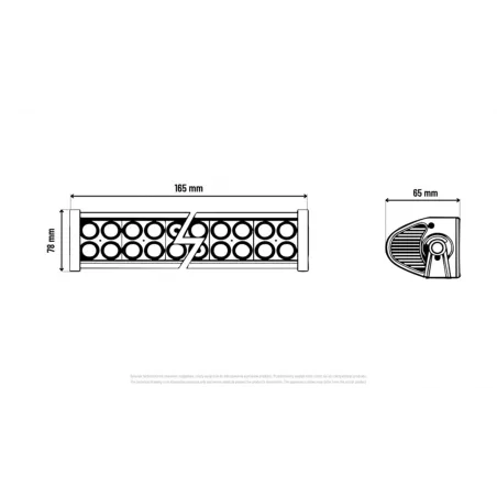 Lampa / Panel Ledowy 12 X LED Flood Kmr4