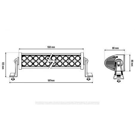 Lampa / Panel Ledowy 40 X LED Kmr1
