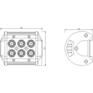 LED Panel 6 X LED Spot Kmr4