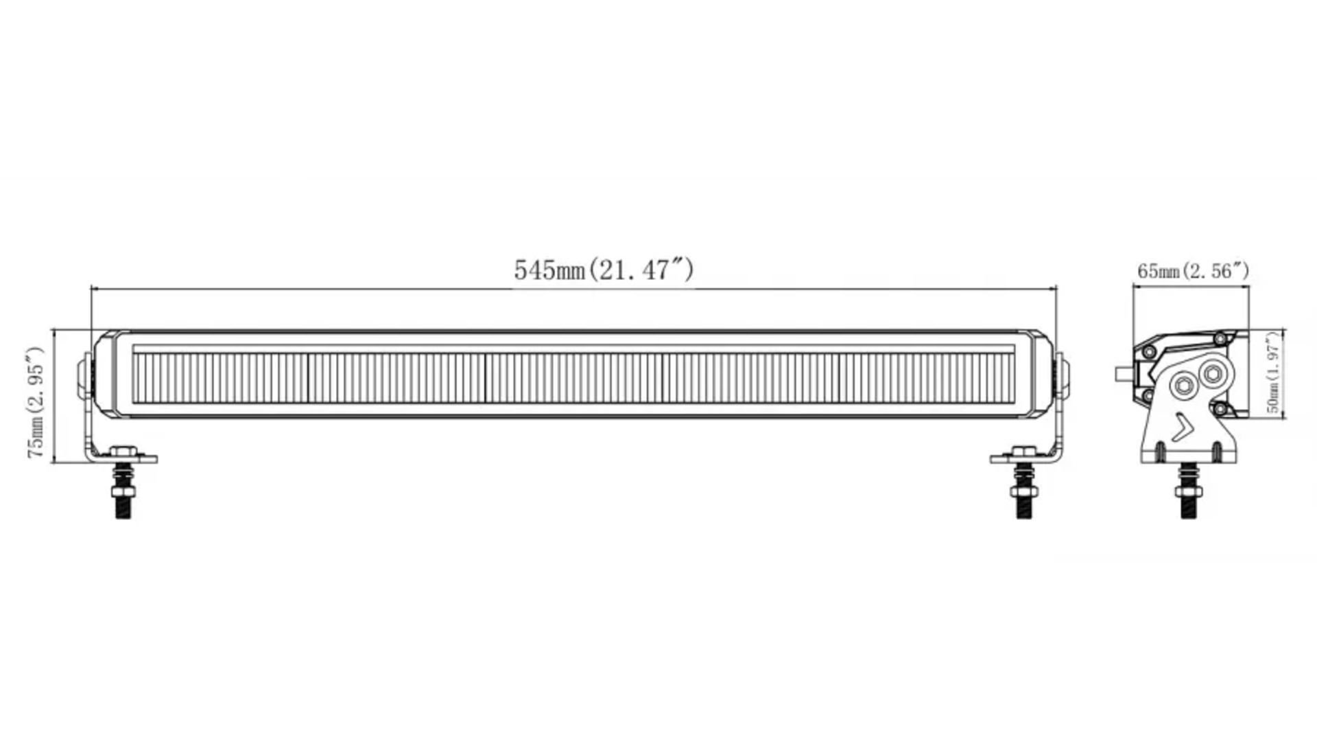Driving Lamp LED + Position LED Strip Kmr12