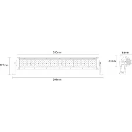 СВЕТОДИОДНАЯ ПАНЕЛЬ 40 X LED ИЗОГНУТЫЙ Kmr2
