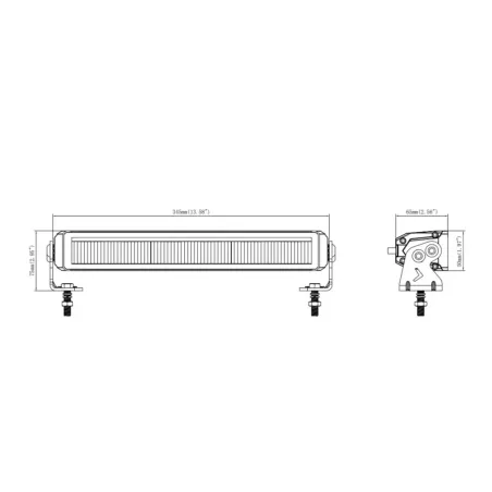 Driving Lamp LED + Position LED Strip Kmr12