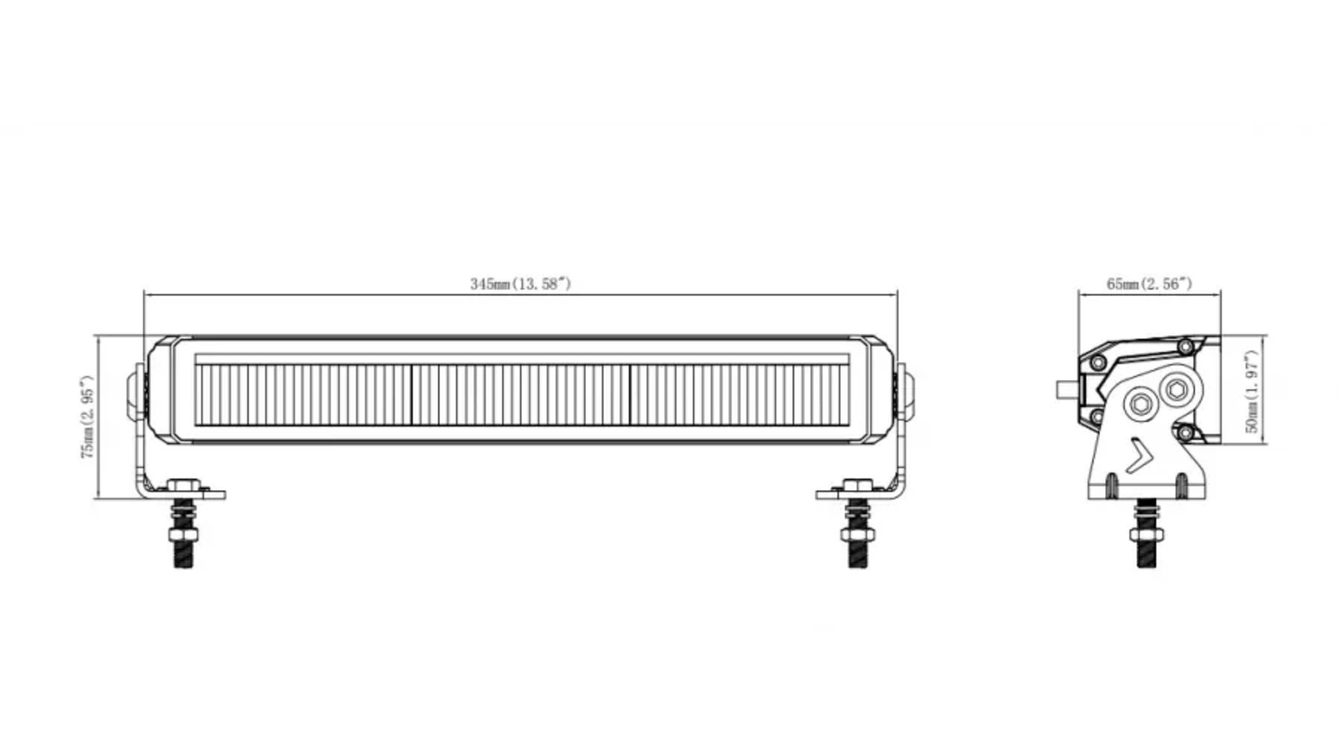 Driving Lamp LED + Position LED Strip Kmr12