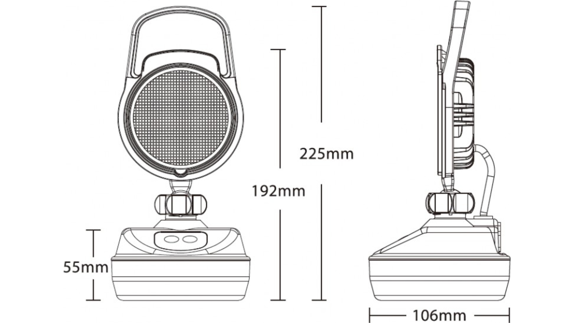 LED-Arbeitsleuchte Magnet Und Batterie