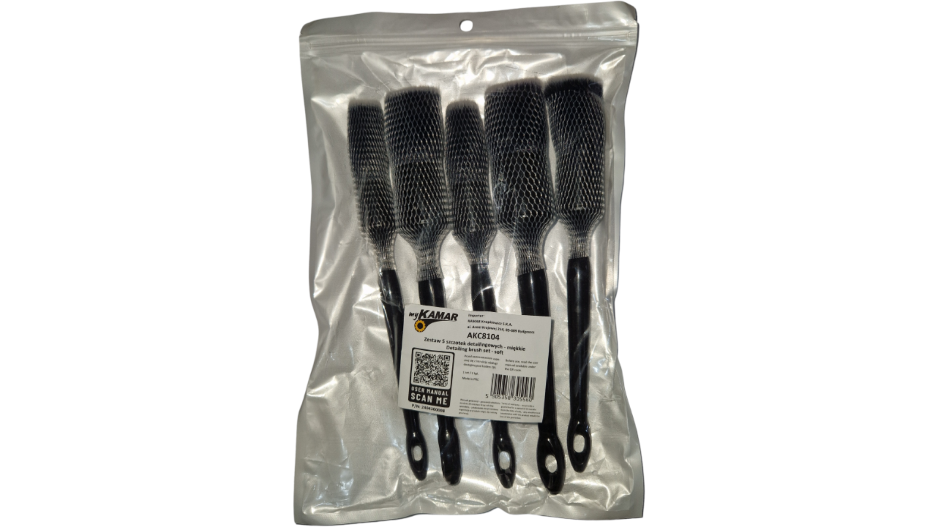Set Of 5 Detailing Brushes (Soft)