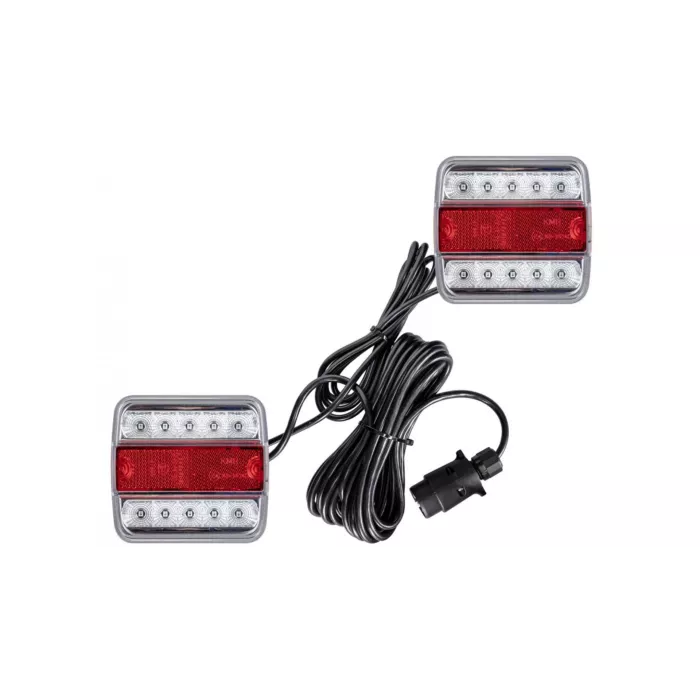 Magnetischer LED-Leuchtensatz Mit 7,5m Kabel (Weiss-Rot)