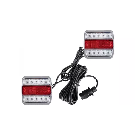 Magnetischer LED-Leuchtensatz Mit 7,5m Kabel (Weiss-Rot)