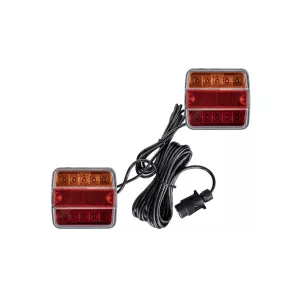 ZESTAW LAMP LED MAGNETYCZNYCH Z PRZEWÓD 7,5M (POMARAŃCZOWO-CZERWONE)