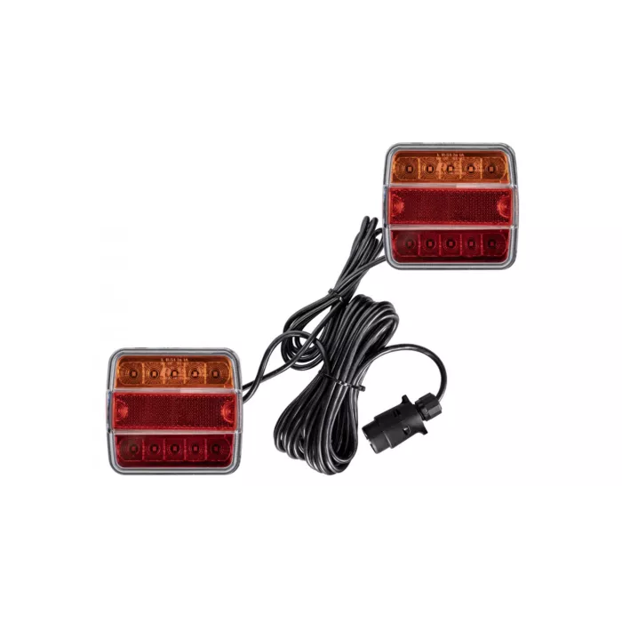 Magnetischer LED-Leuchtensatz Mit 7,5m Kabel (Orange-Rot)