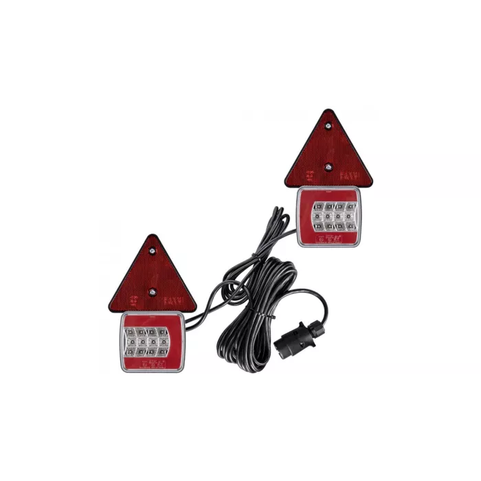 LED 25 Lamp Set Magnet, Triangle With 7.5m Cable