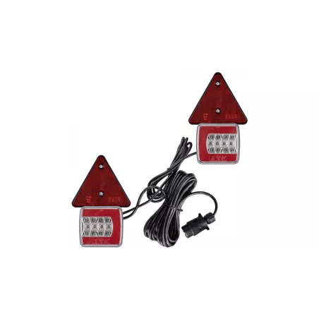 LED 25 Lamp Set Magnet, Triangle With 7.5m Cable