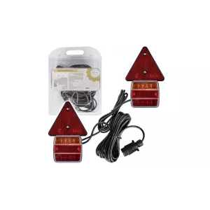 Magnetic LED Lamp Set With Triangle And 7.5m Cable Blister (Orange-red)