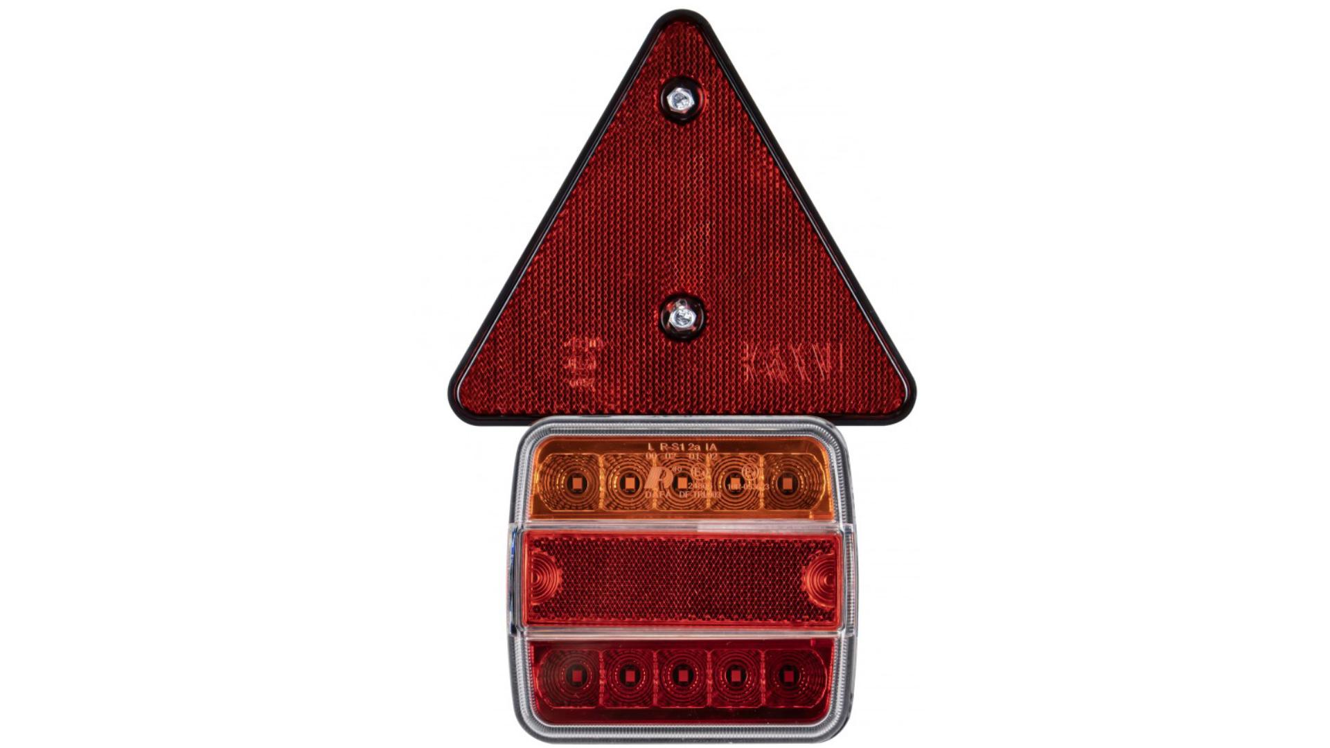 Zestaw Lamp LED Magnetycznych z Trójkątem I Przewodem 7,5m Blister (Pomarańczowo-czerwone)