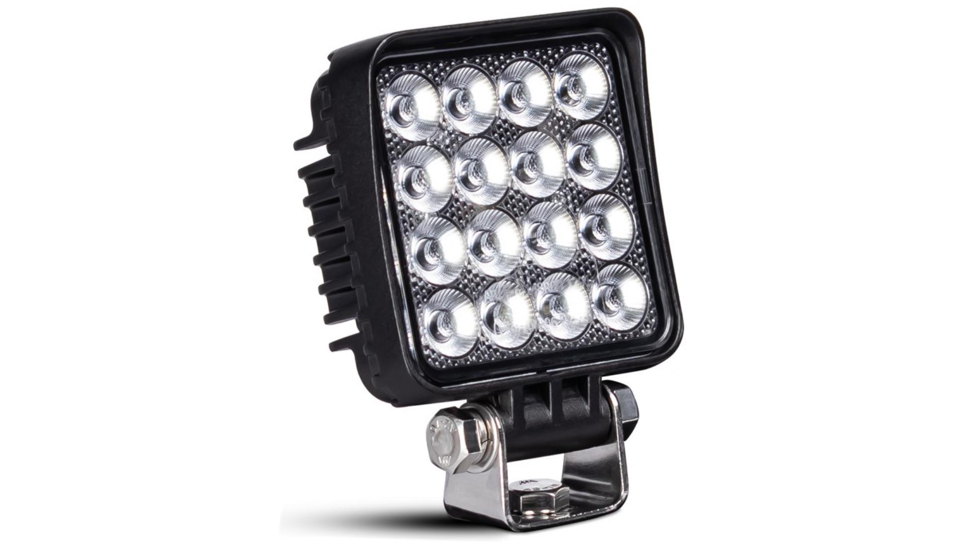 Lampa Cofania 16 X LED Kwadratowa Włącznik R23 R148