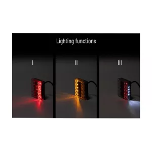 Piloto Trasero 14 X LED 12V (Blanco)
