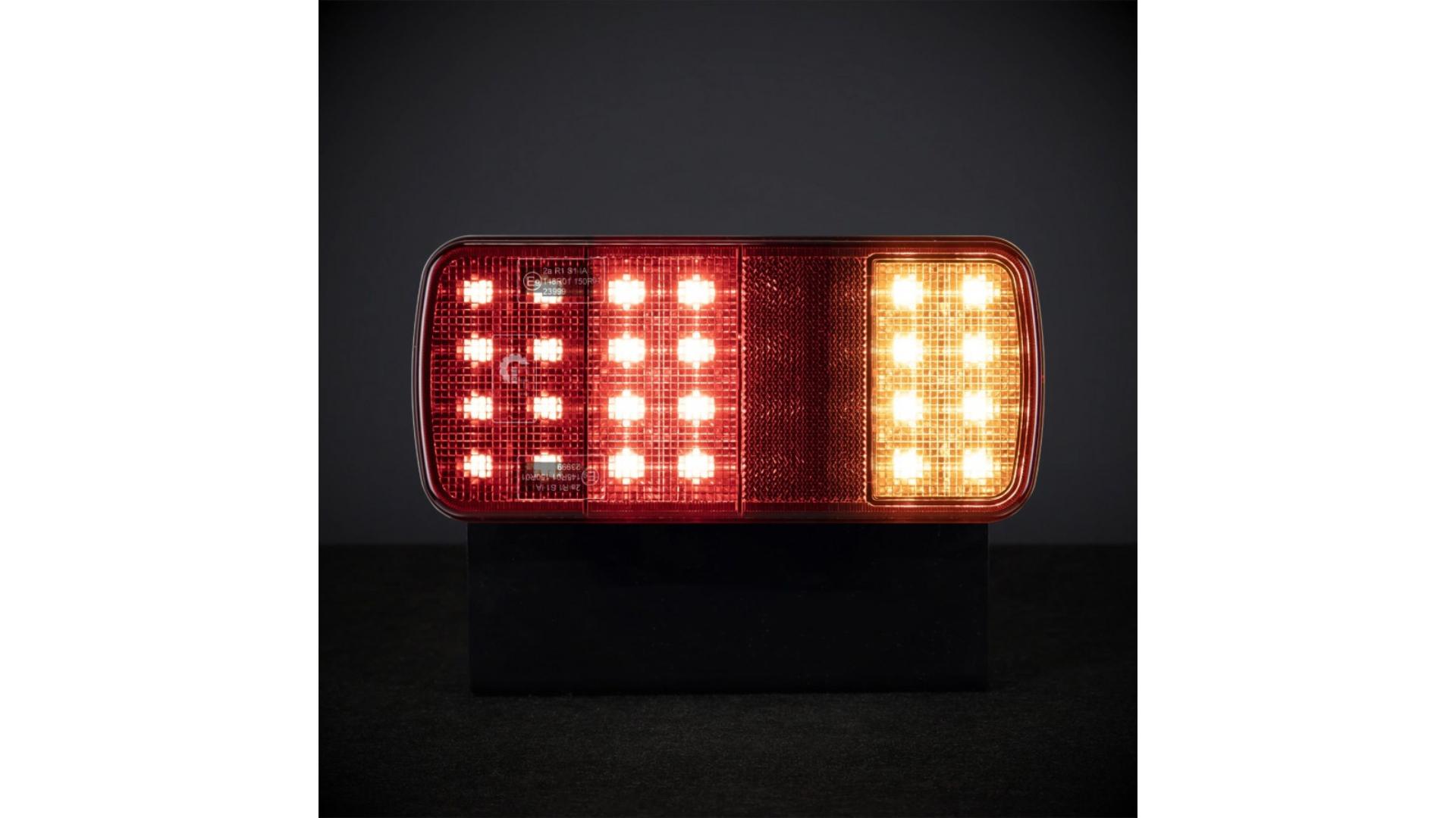 Rückleuchte LED 3-Segment 12 / 24V