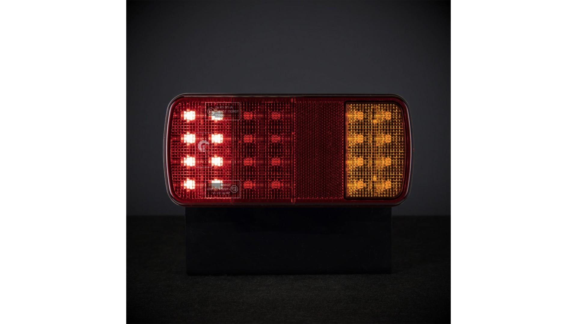 Rückleuchte LED 3-Segment 12 / 24V