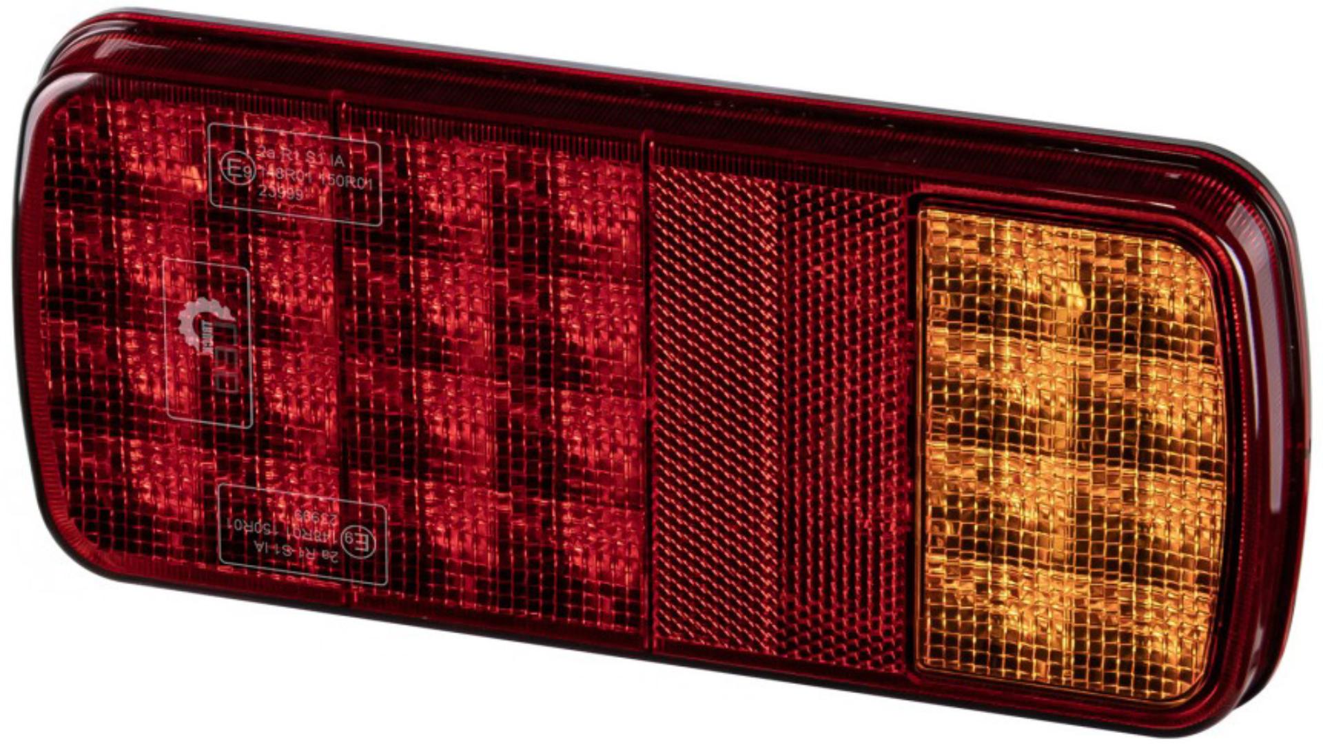 Rückleuchte LED 3-Segment 12 / 24V