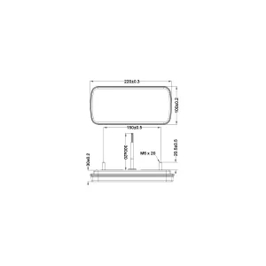 Piloto Trasero LED 3 Segmentos 12 / 24V
