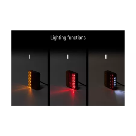 ЗАДНИЙ ФОНАРЬ 14 X LED 12V