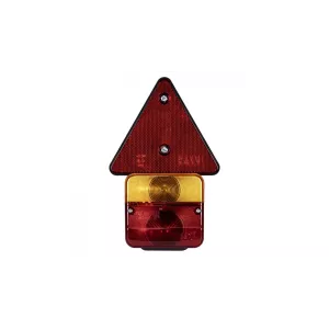 Rear Lamp Set With Triangle, On Magnet 7.5m