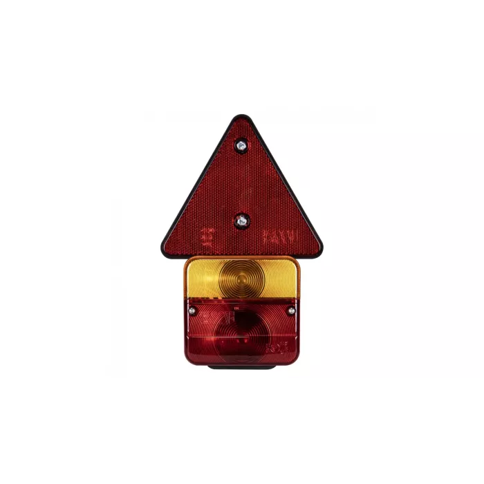 Rear Lamp Set With Triangle, On Magnet 7.5m