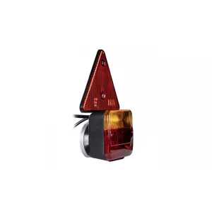 Rear Lamp Set With Triangle, On Magnet 7.5m