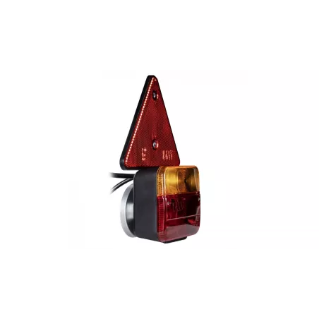 Rear Lamp Set With Triangle, On Magnet 7.5m