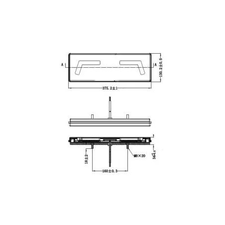 Rückleuchte Kmr1 102 X LED 12 / 24V Mit Kabel Links