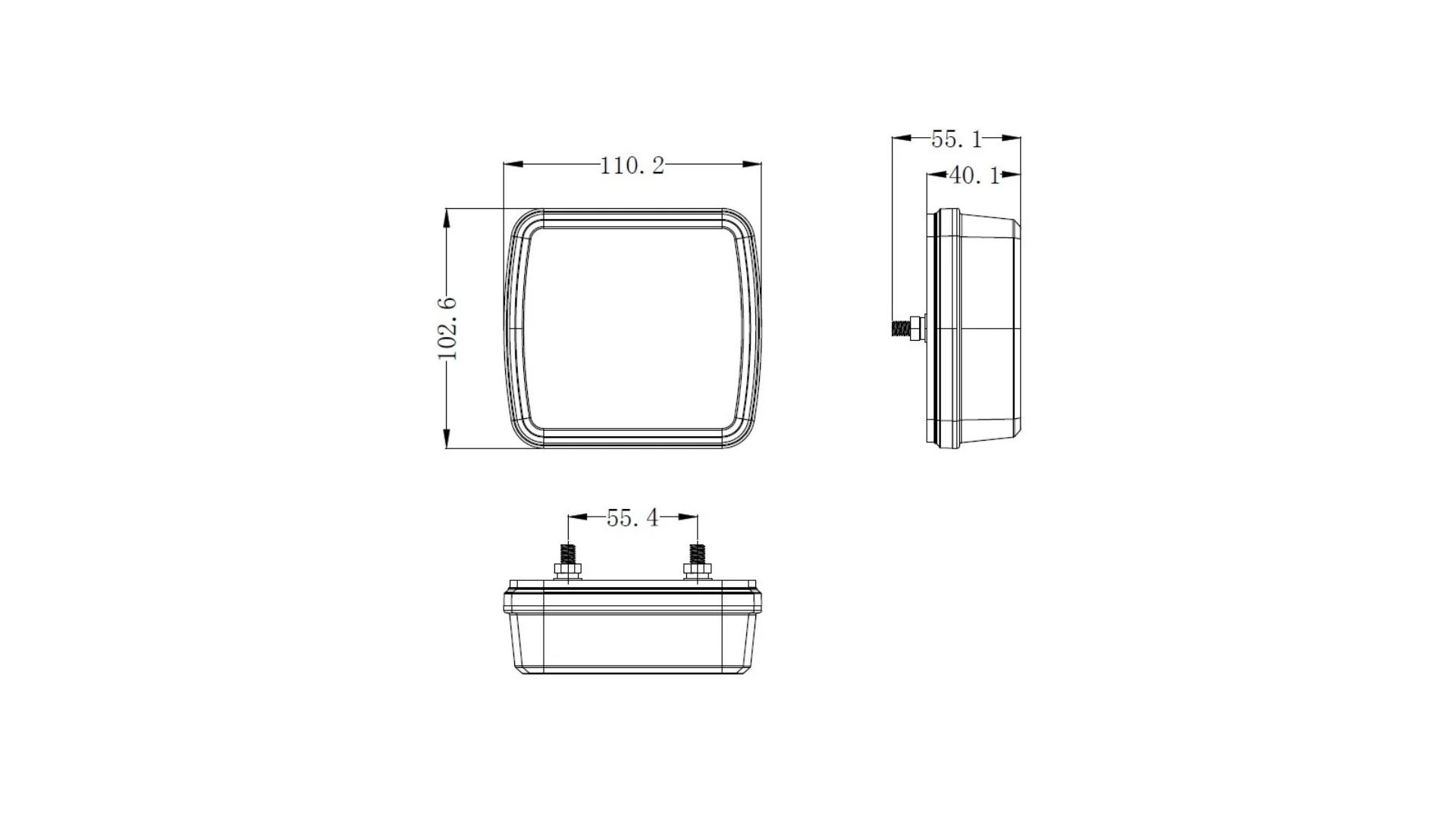 Feu Arrière LED Tl 12 / 24V Gauche