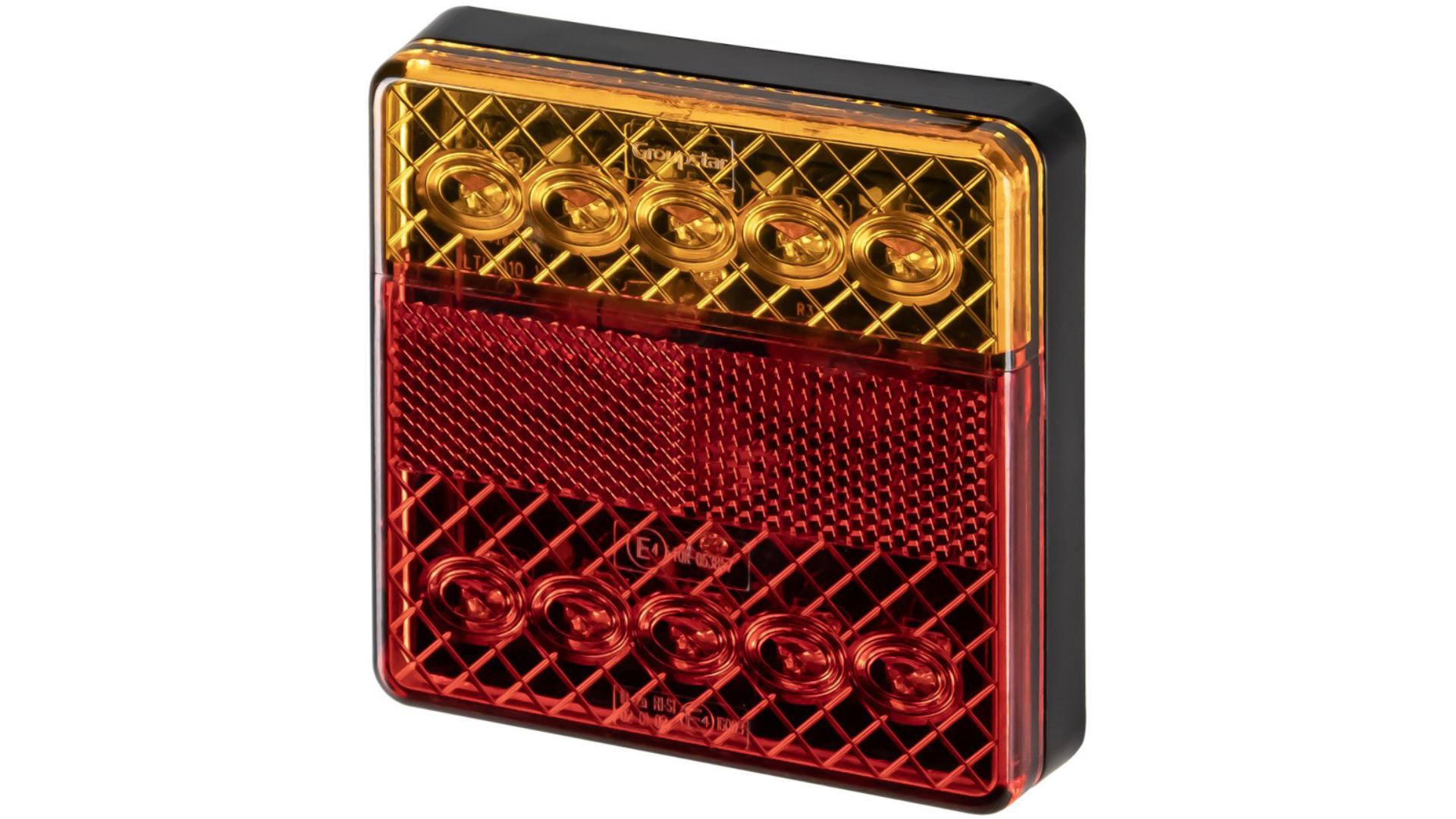 ЗАДНИЙ ФОНАРЬ 10 X LED 12V (ПЛОСКИЙ)